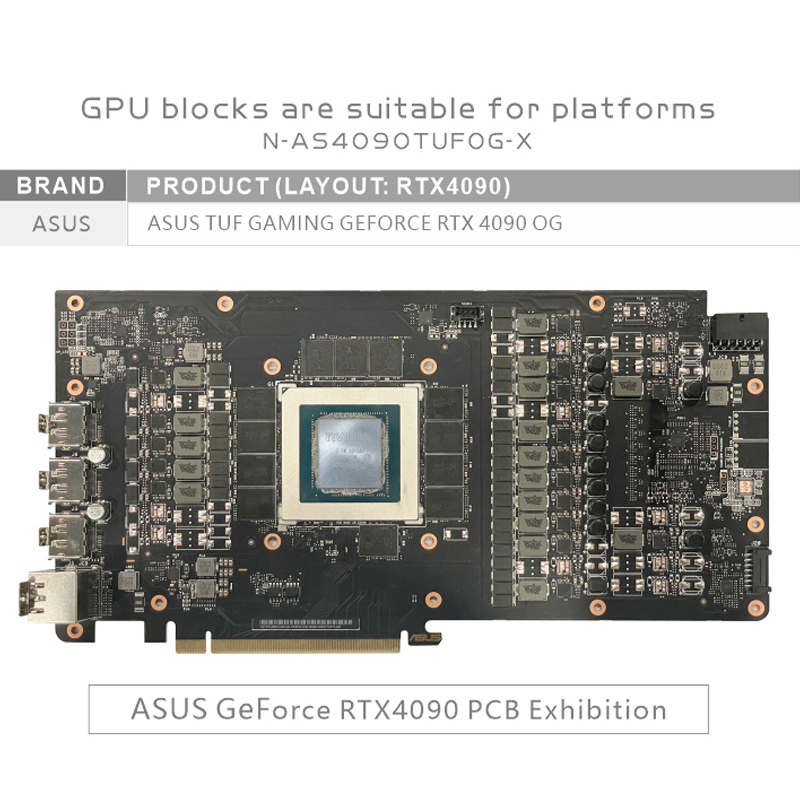 Bykski GPU Block Use for ASUS  - огляд і ціна Rtx 4090 Water Block